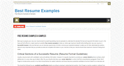 Desktop Screenshot of bestresumeexamples.org