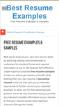 Mobile Screenshot of bestresumeexamples.org
