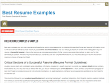 Tablet Screenshot of bestresumeexamples.org